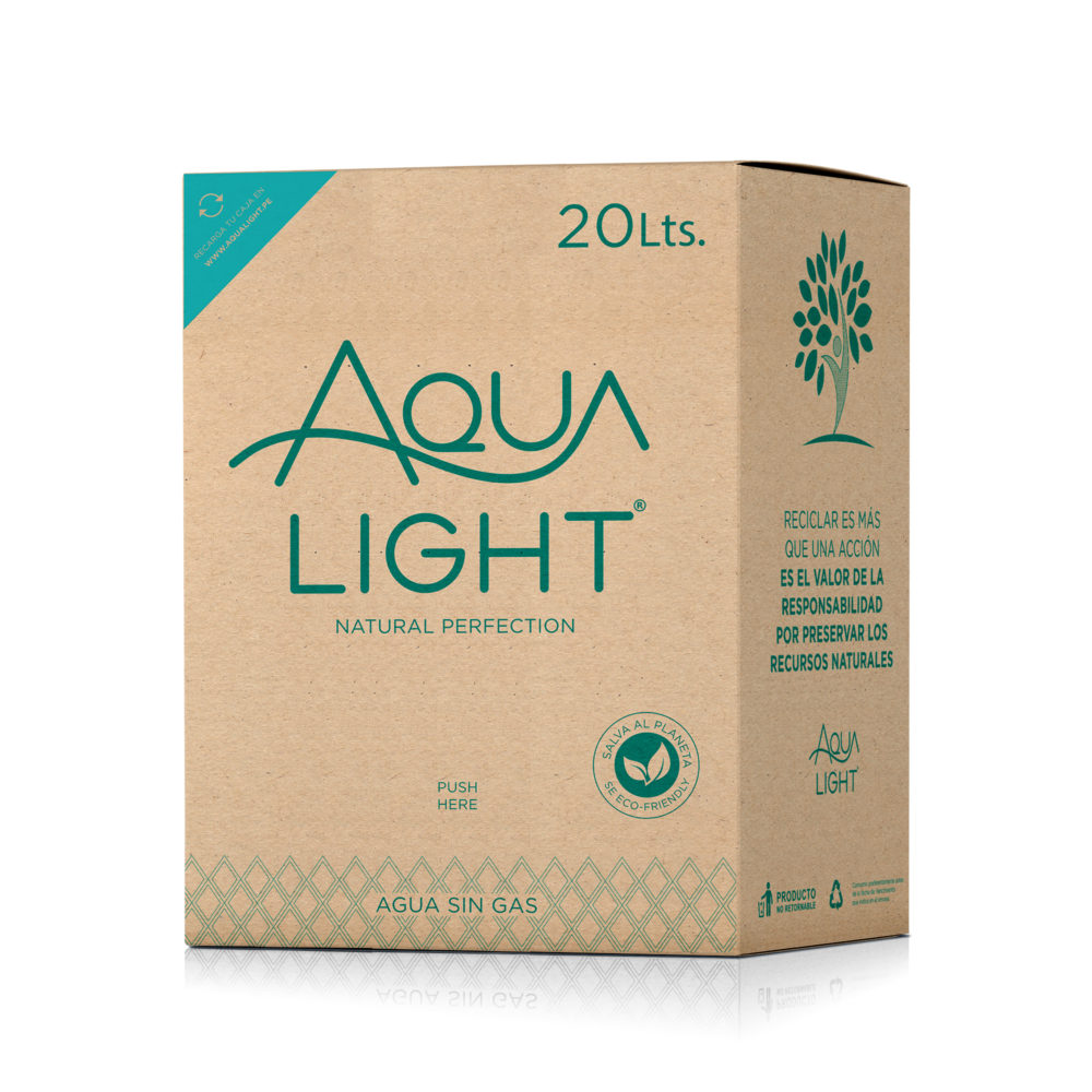 Caja de agua Purificada y Ozonizada de 20 litros - EcoFriendly